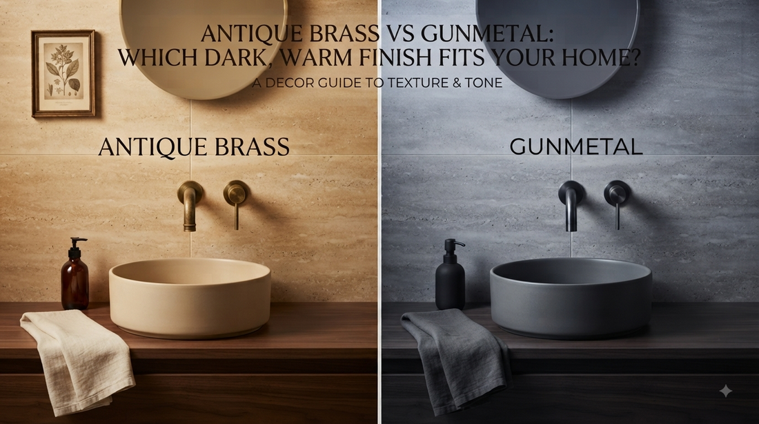 Antique Brass vs Gunmetal: Which Dark, Warm Finish Fits Your Home?