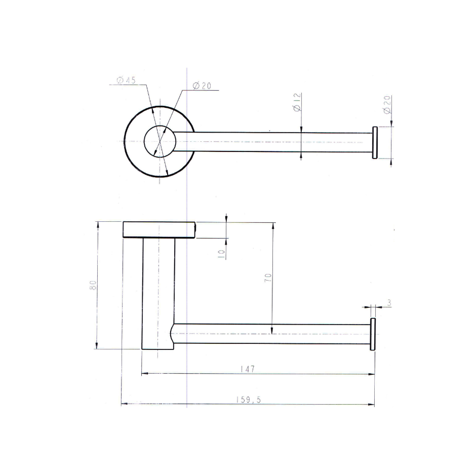 Round Toilet Paper Holder