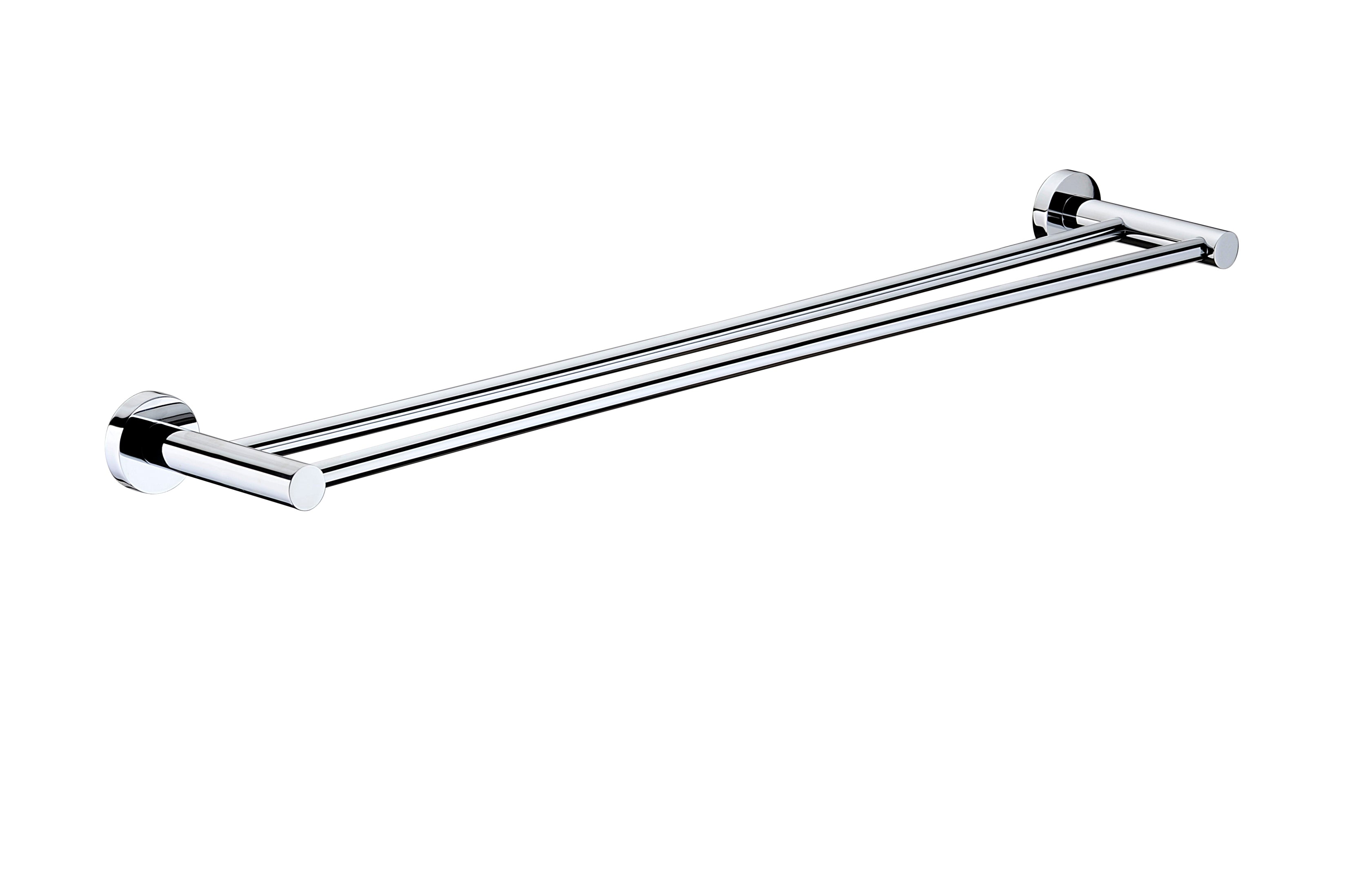 Round Double Towel Rail 600mm / 750mm
