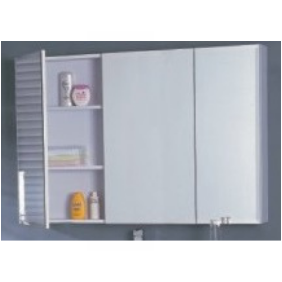 Gloss White Pencil Edge Shaving Mirror Cabinet – 600 / 750 / 900 / 1200mm