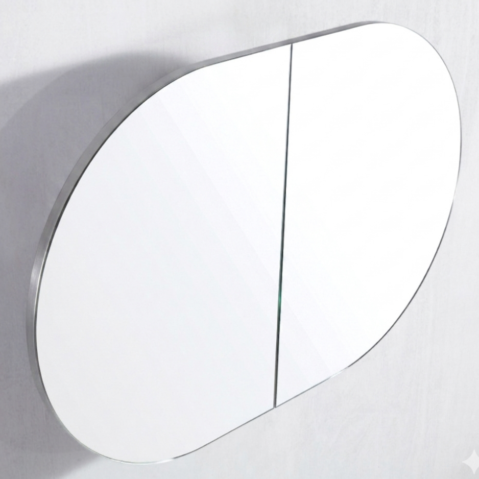 Oval Mirror Cabinet