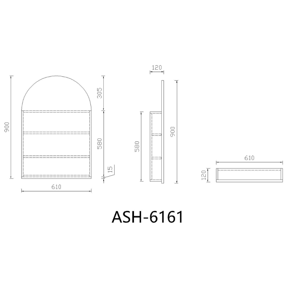 Arch Mirror Cabinet