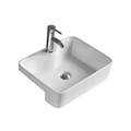 Semi Recessed Basin 480x370x130mm | Gloss White