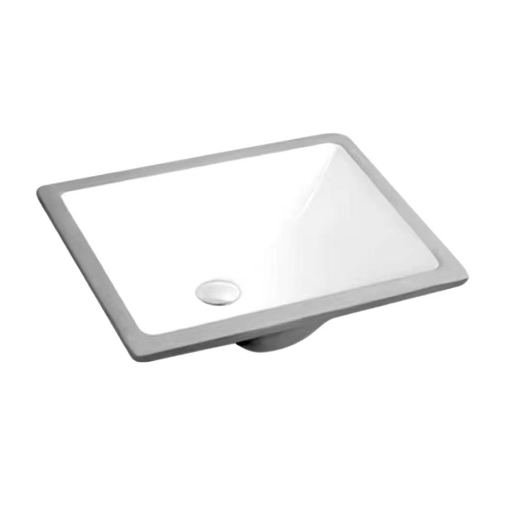 Under Counter Rectangle Basin 415x280x160mm | Gloss White