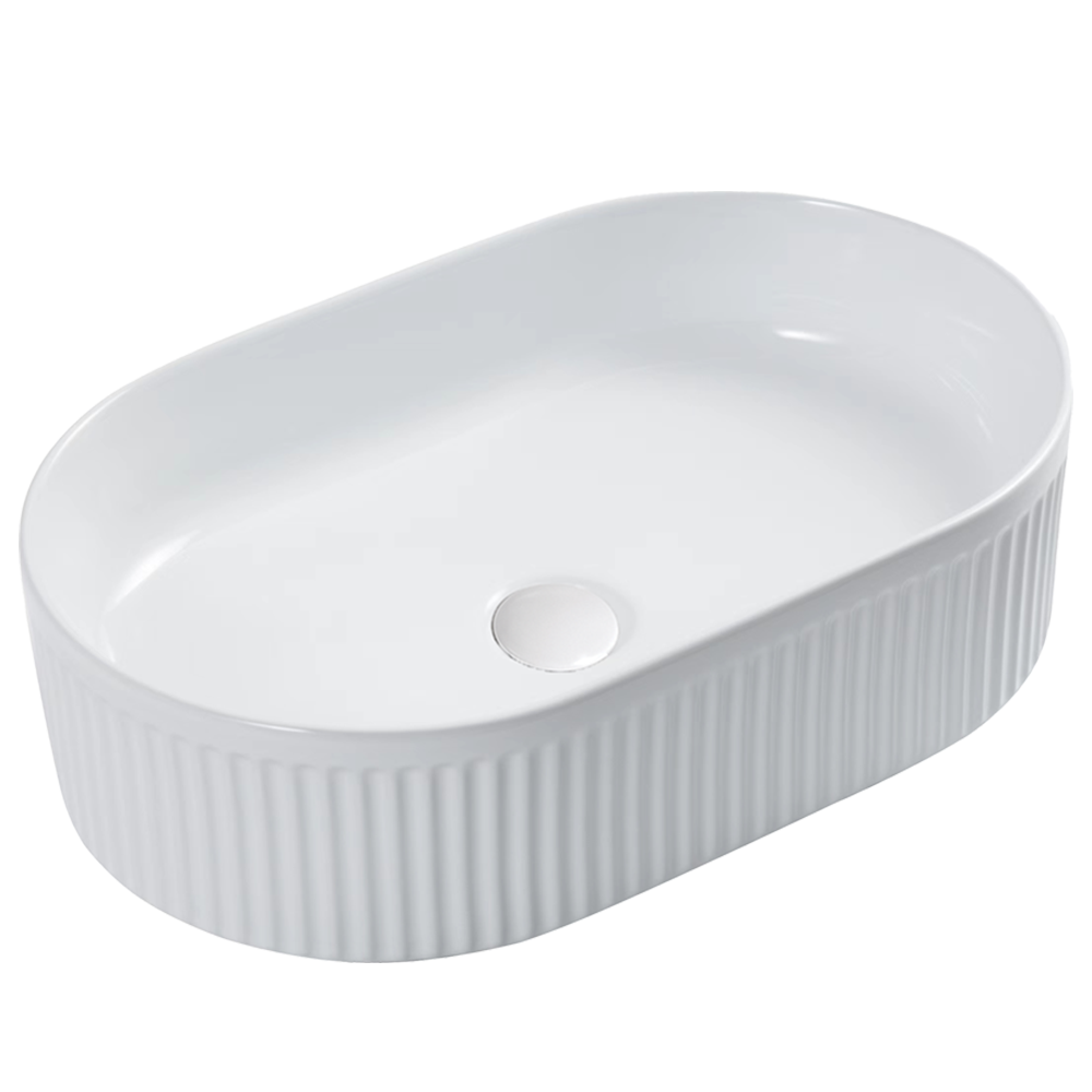 Athens-93 Fluted Above Counter Basin 490*313*127