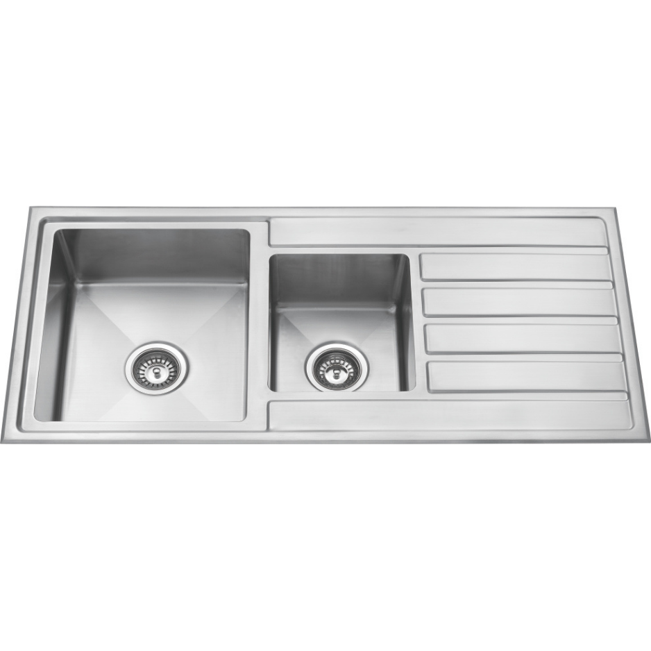 Double Bowl Sink 1080×500×200mm LHB/RHB/NTH | Stainless Steel