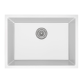 Single Bowl Kitchen Sink in Matt White