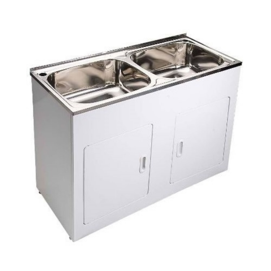 Double 45L Laundry Tub & Cabinet – 1160mm Wide