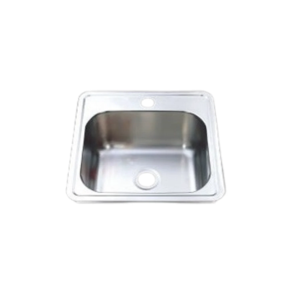 Square Drop-In Sink – 380×380×170mm – 1 or No Tap Hole