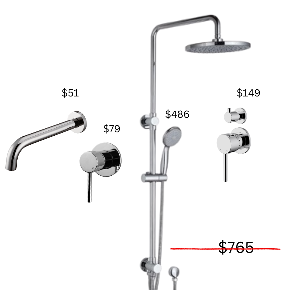 Financial Year Sales - Bathroom Tapware ( Chrome ) Package