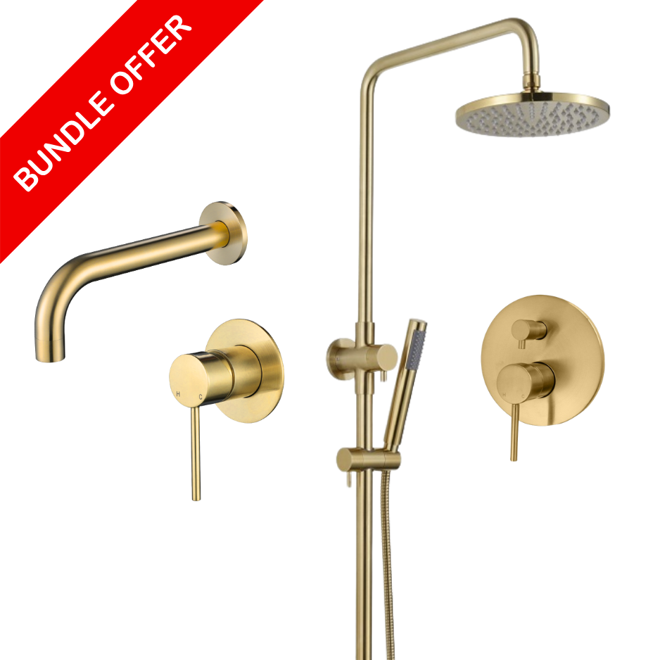 Financial Year Sales - Bathroom Tapware ( Brushed Gold ) Package