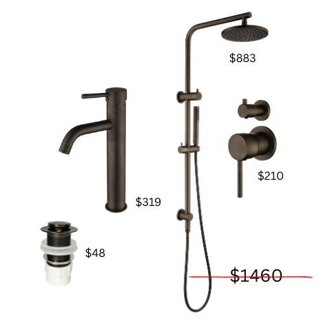 Financial Year Sales - Sunlit Brass Tapware Package