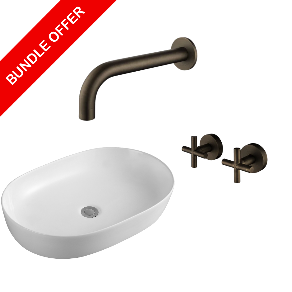 Financial Year Sales - Sunlit Brass Tapware & Basin Package
