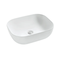 Oval Above-Counter Ceramic Basin – 500×400×150mm | Gloss White Ceramic