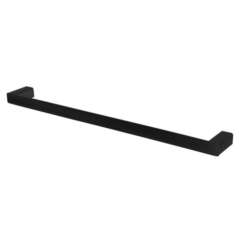 Matte Black Single / Double Plain Towel Rail 600mm