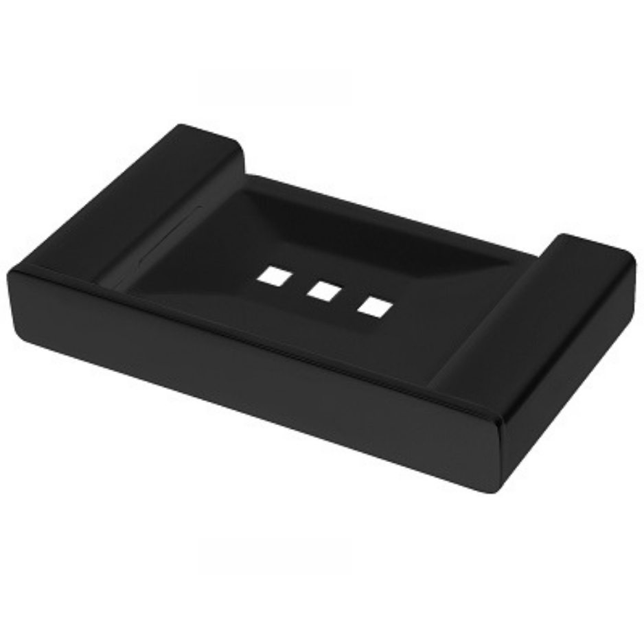 Matte Black Rectangular Soap Tray