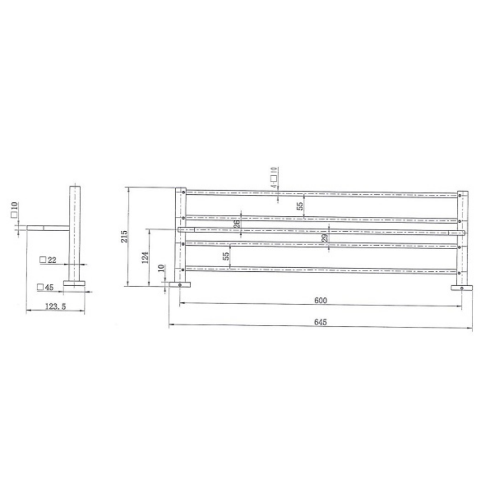 Square Towel Shelf 600mm