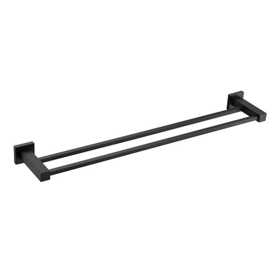 Square Double Towel Rail 600mm / 750mm