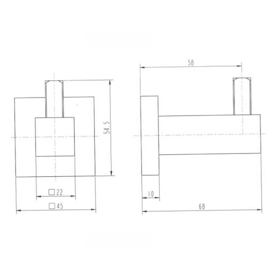 Square Robe Hook