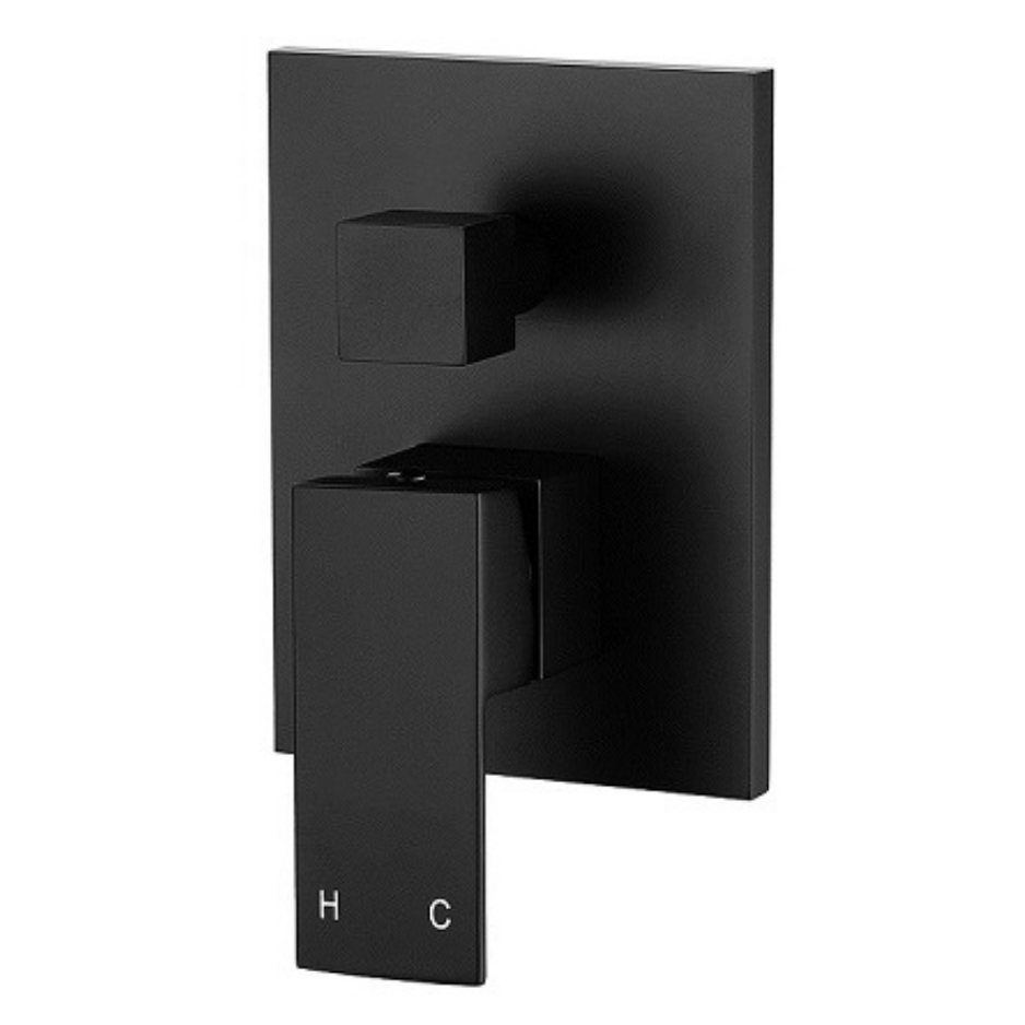 Square Wall Mixer with Diverter