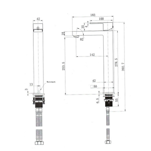 Square Tall Basin Mixer