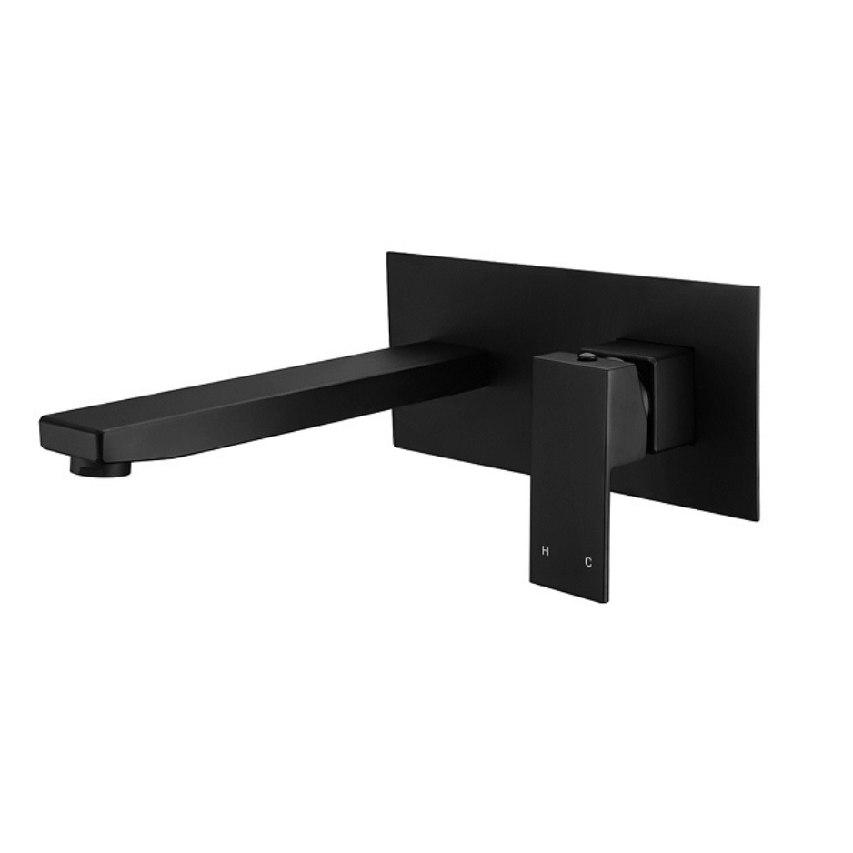 Square Wall Basin Mixer and Spout