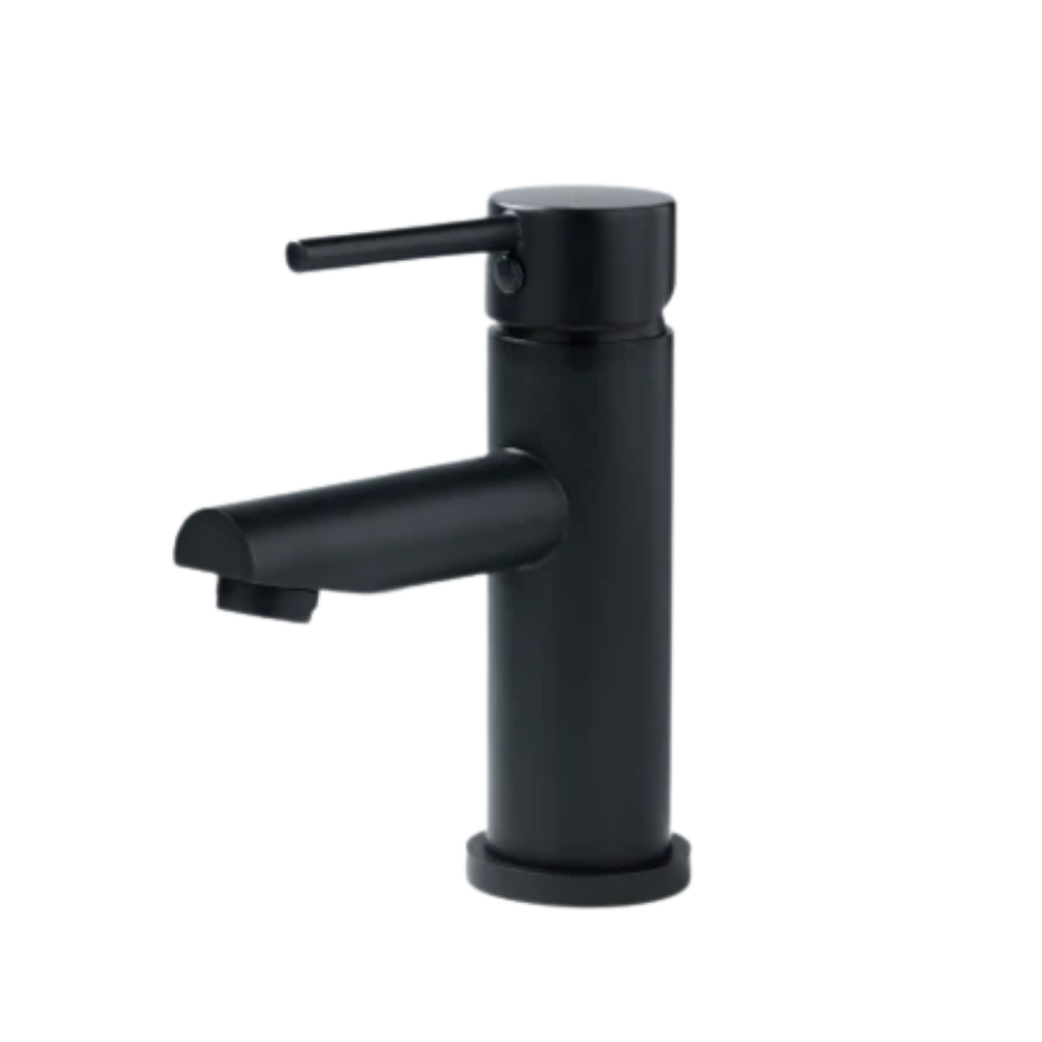 Round Basin Mixer Straight Spout