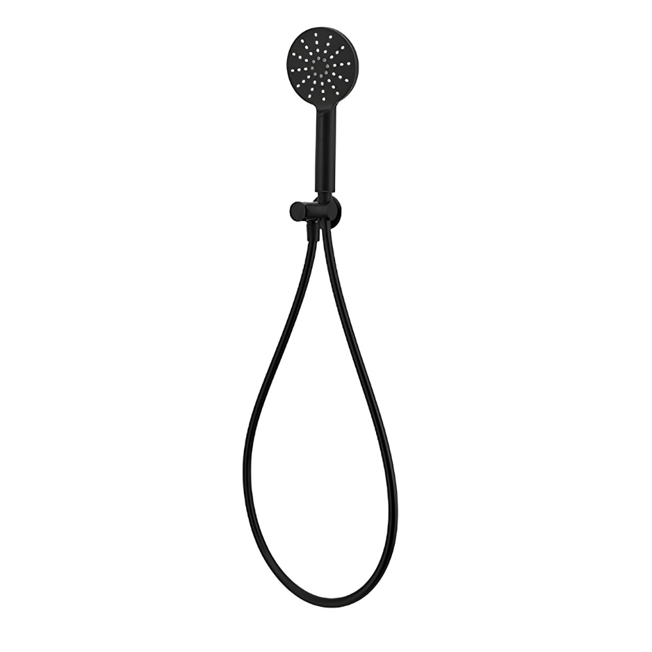 Matte Black Handheld Shower Head with Bracket | WELS 3 Star