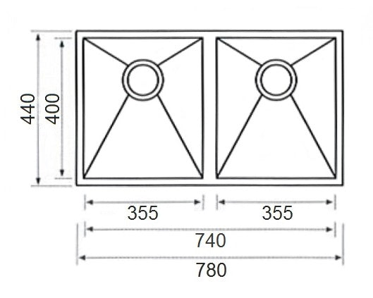 Sink 740*400*190