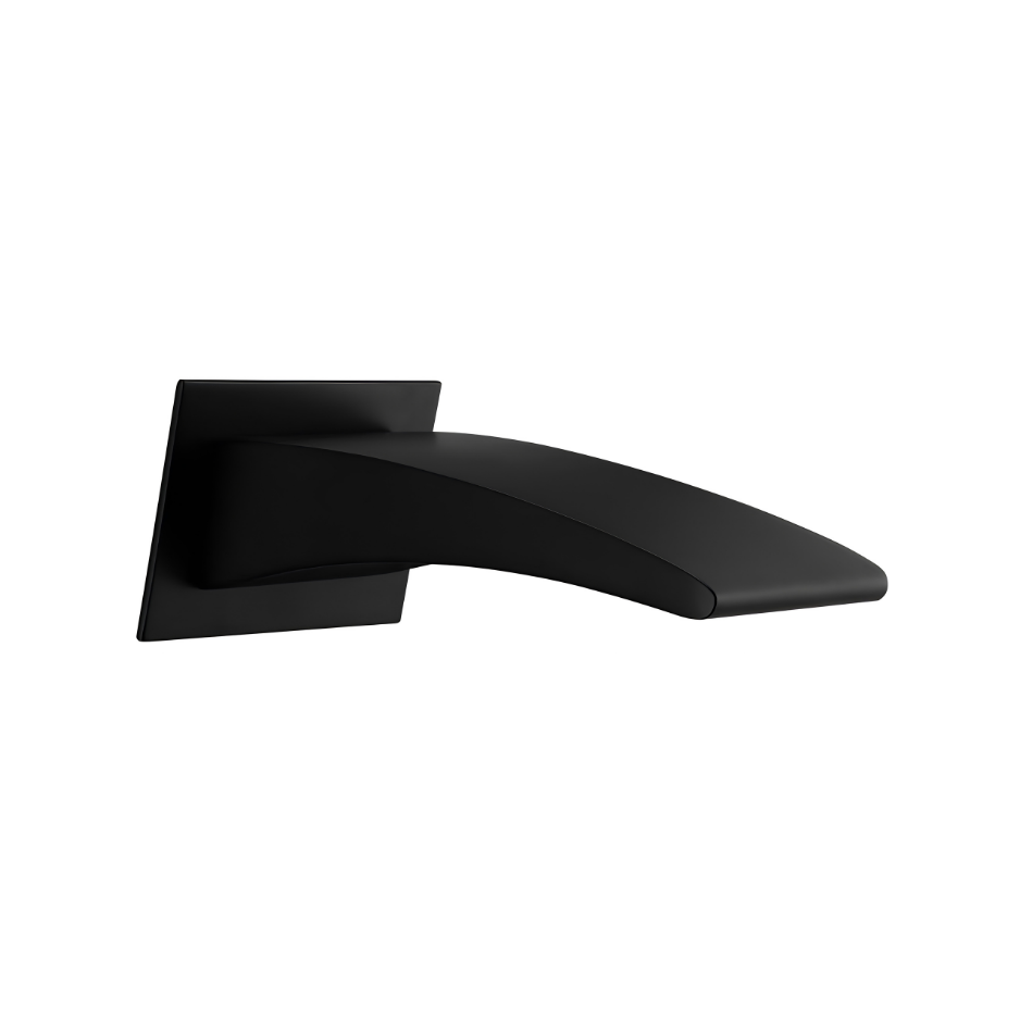 Matte Black Bath Spout – 180mm
