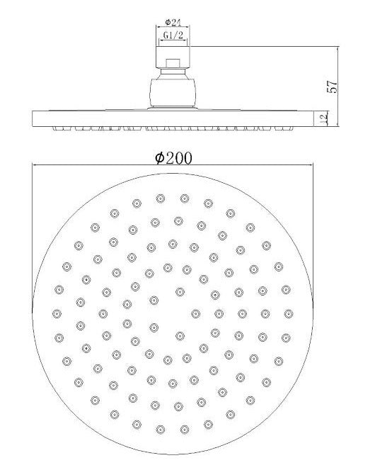 Shower Head 200mm/250mm