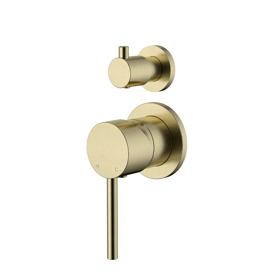 Round Wall Mixer with Diverter 35mm Cartridge