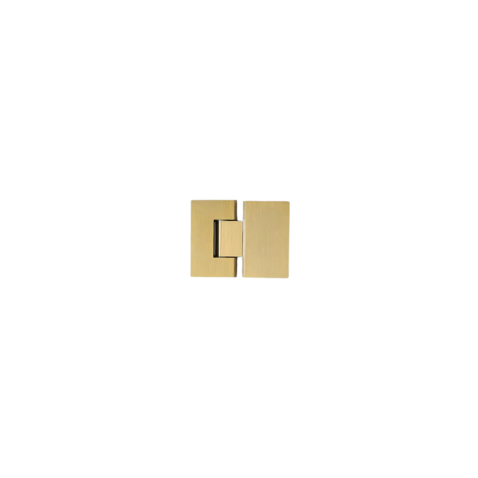 Solid Brass Glass-to-Glass Shower Hinge – 59mm Hole Spacing