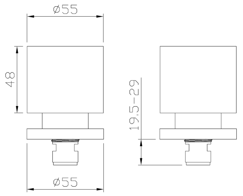 Double Round Wall Mixers