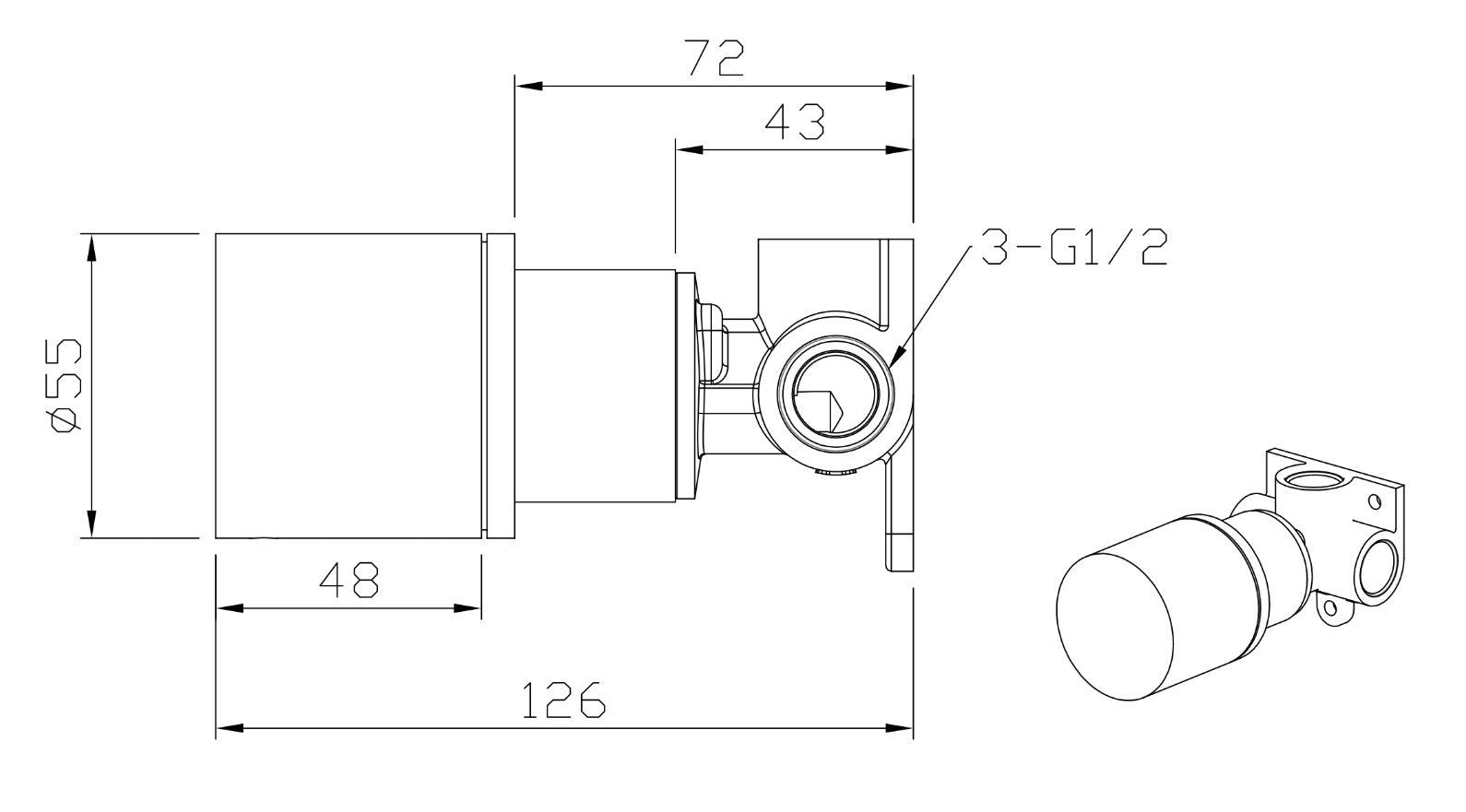 Progressive Wall Mixer