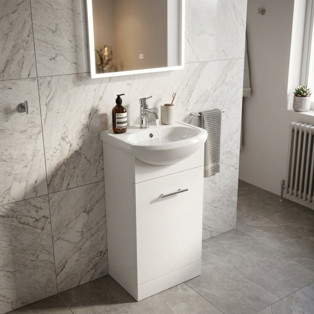 Semi Recessed Vanity 400