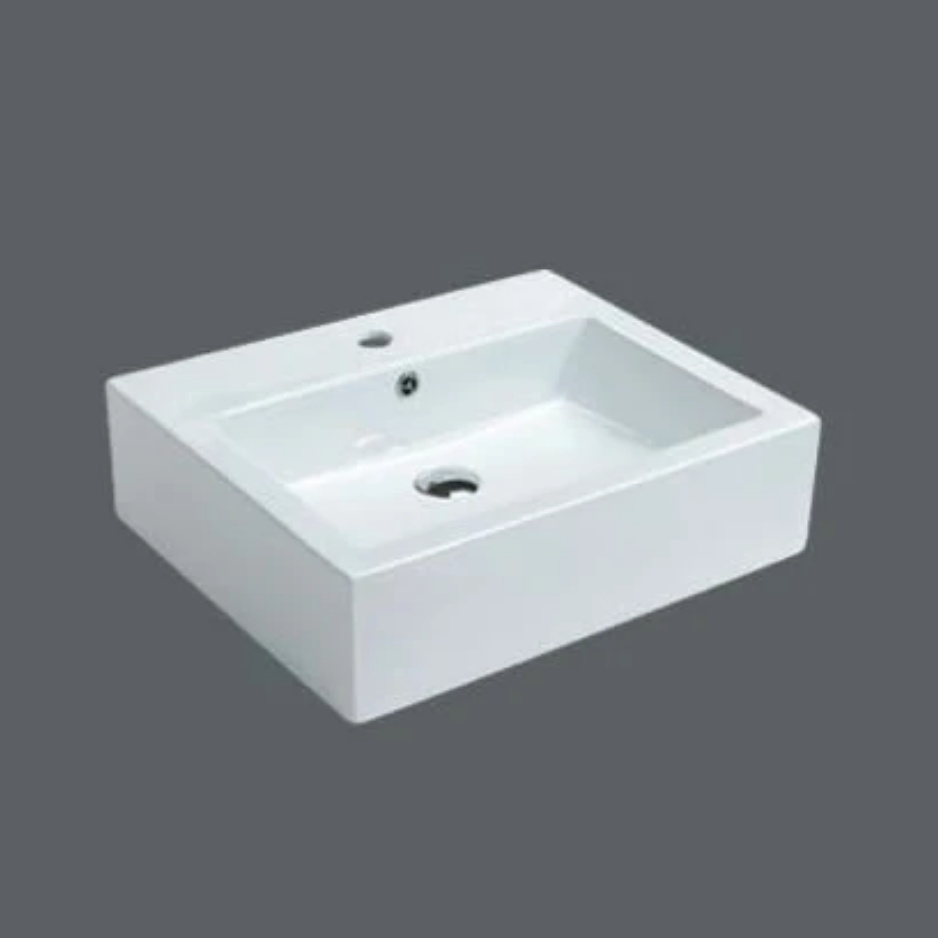 Above Counter Basin 560x450x160mm | Gloss White Ceramic