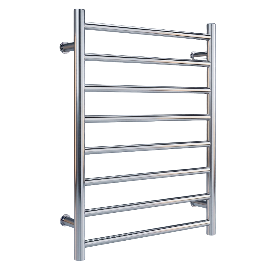 Chrome Round Towel Ladder - 5, 8 or 9 Bars