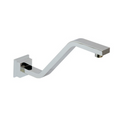 Chrome Square Wall Mounted Shower Arm 298mm