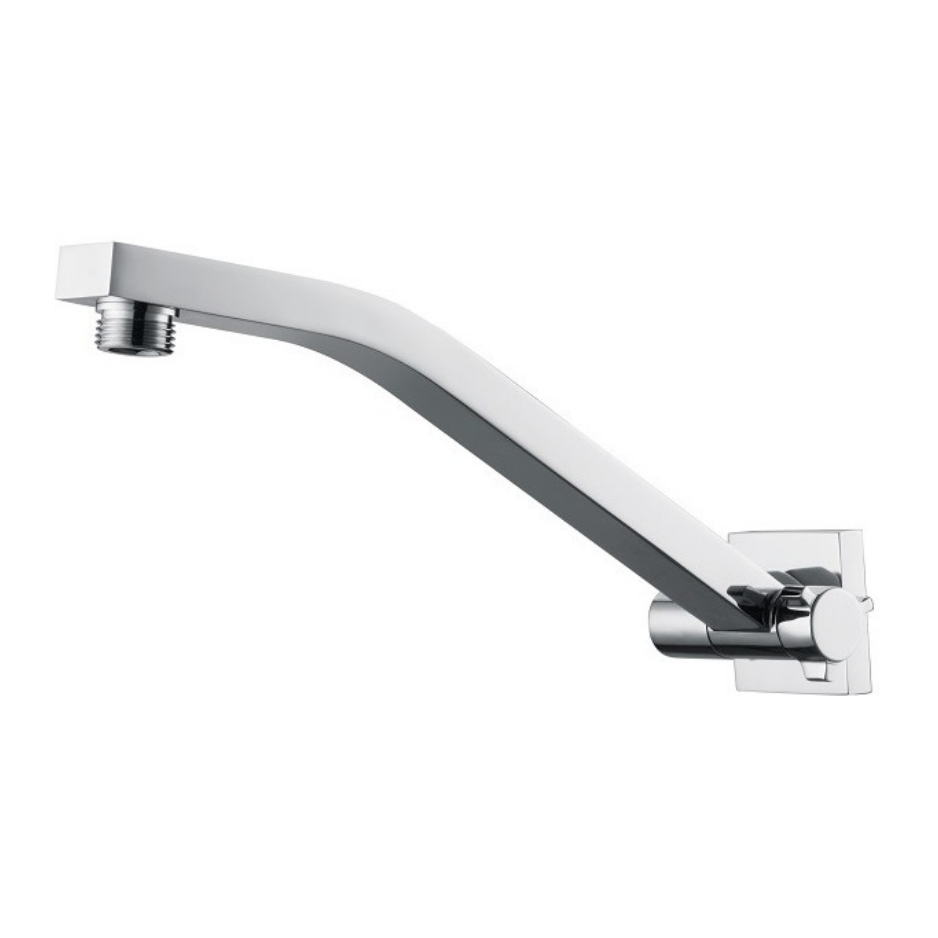 Chrome Square or Round Wall Mounted Shower Arm 277mm