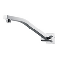 Chrome Square or Round Wall Mounted Shower Arm 277mm
