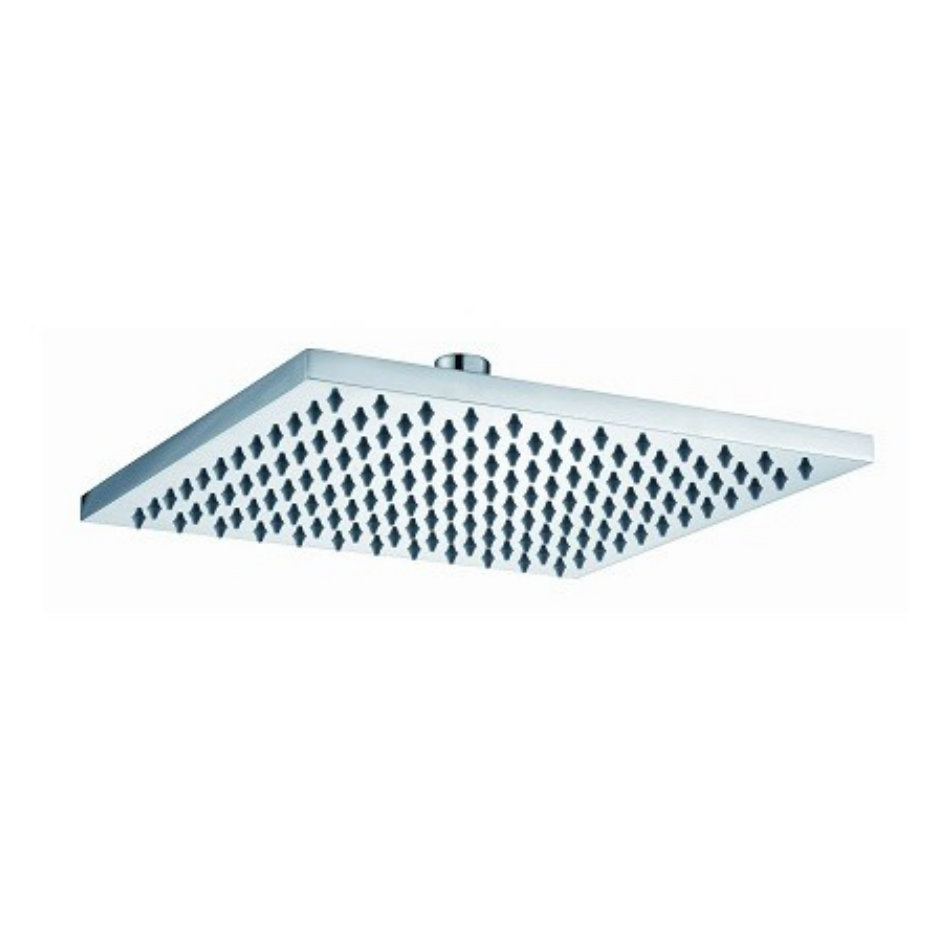 Chrome Square Shower Head – 200mm, 250mm, 300mm or 400mm x 7mm | WELS 3 Star