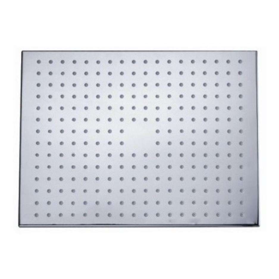 Chrome Rectangular Shower Head – 250mm or 400mm x 7mm | WELS 3 Star
