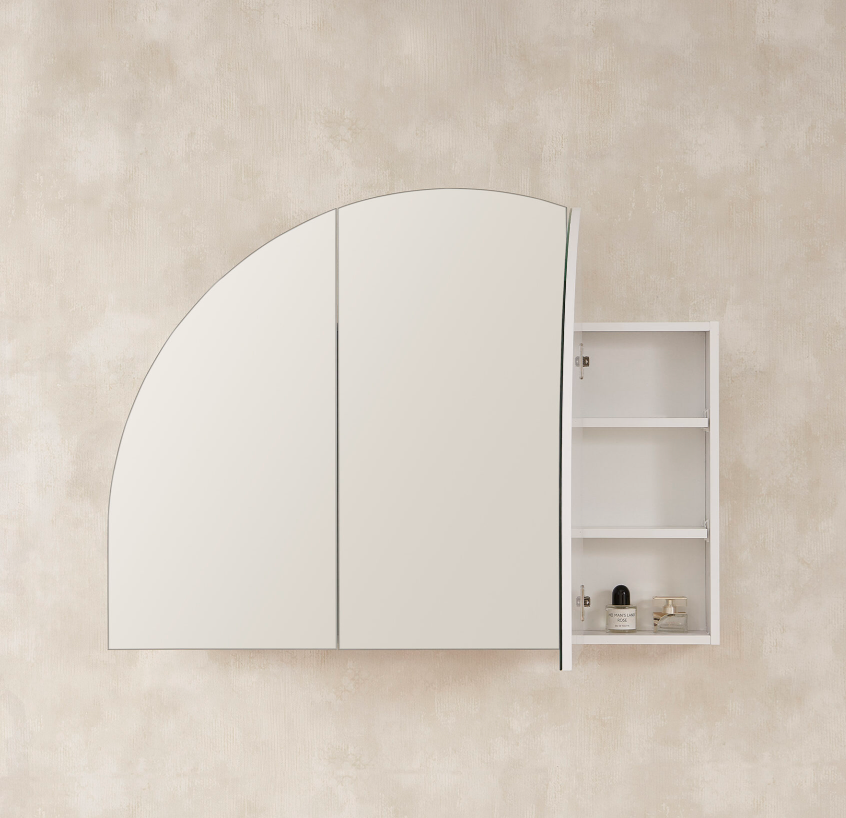 Boston Half Moon Collection | Shaving Mirror Cabinet