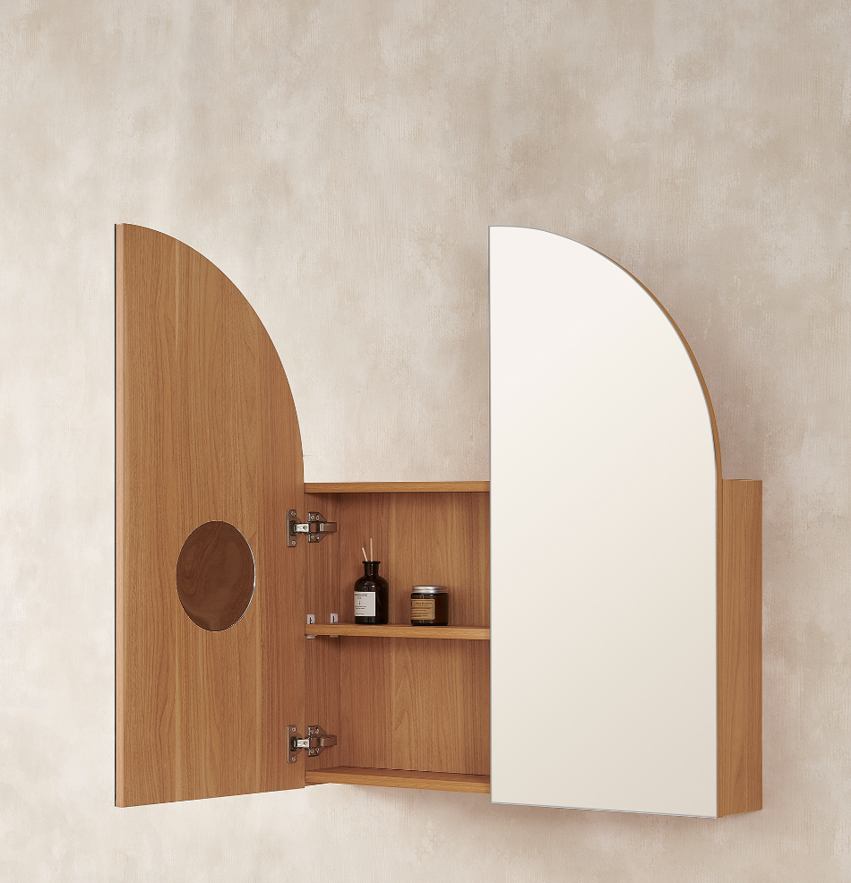 Boston Half Moon Collection | Shaving Mirror Cabinet