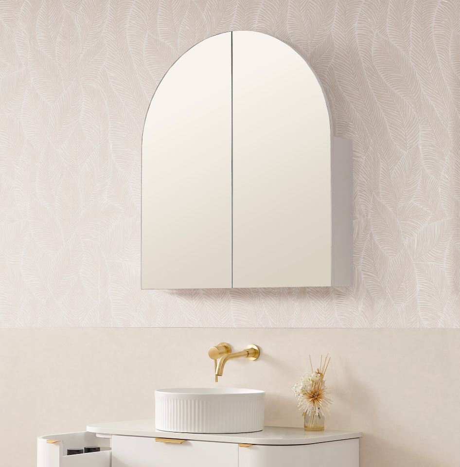 Boston Half Moon Collection | Shaving Mirror Cabinet
