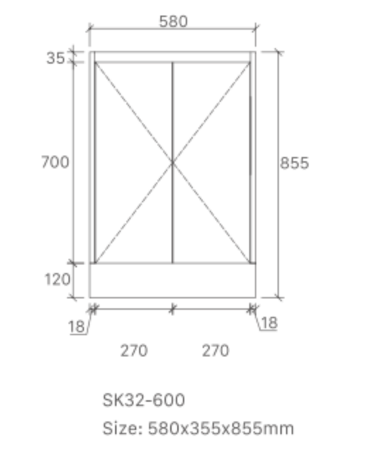 Sierra Collection Floor Standing Vanity 600mm / 750mm / 900mm