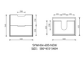 New Mina Wall Hung Vanity 600mm / 900mm / 1200mm / 1500mm