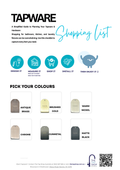 Tapware shopping list | Free download PDF