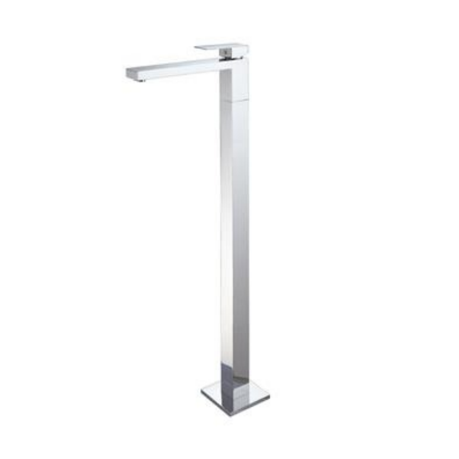 Chrome Square Floor Mixer